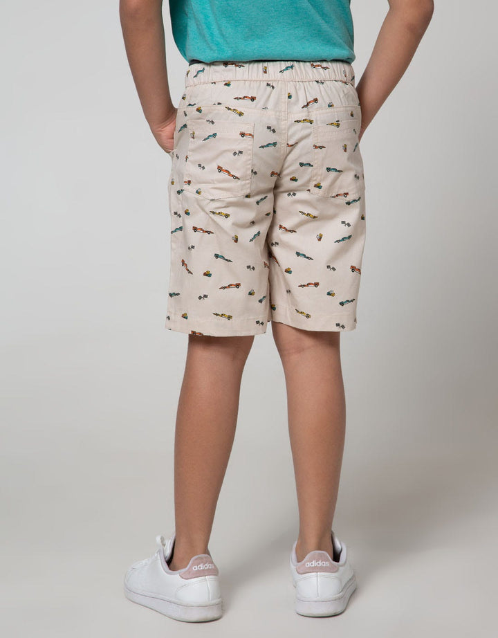 Little M Short Pants Woven Basic Print Car