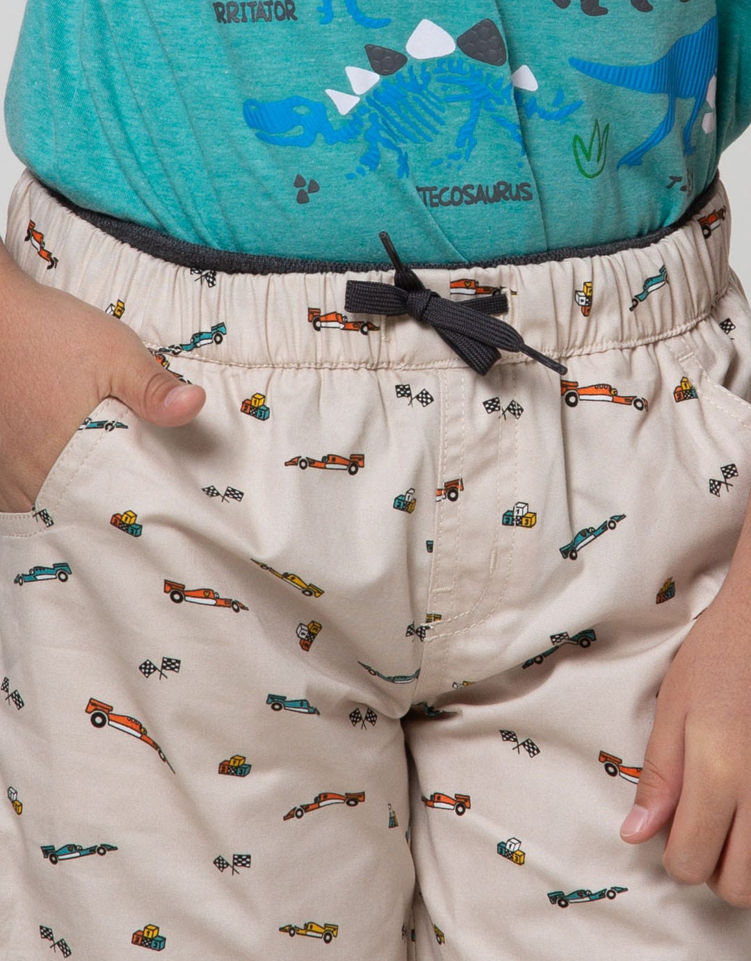 Little M Short Pants Woven Basic Print Car