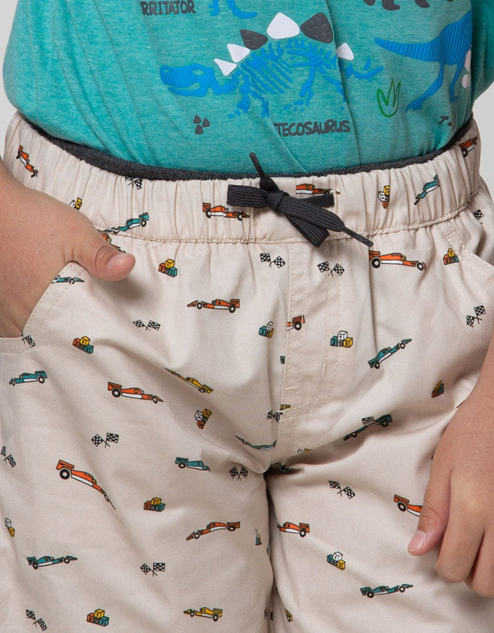 Little M Short Pants Woven Basic Print Car