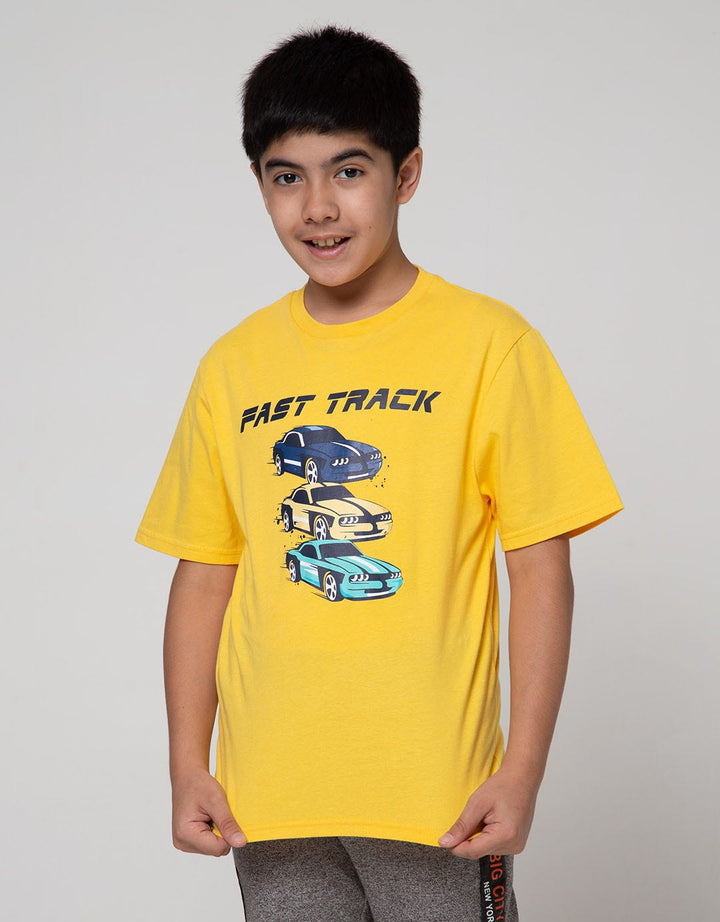 Aero Short Sleeve T-Shirt Basic Print Fast Track