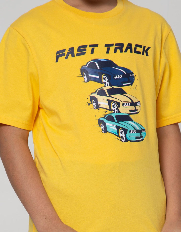 Aero Short Sleeve T-Shirt Basic Print Fast Track