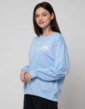 Details Sweatshirt Oversize With Front Chest Embro