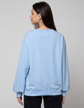 Details Sweatshirt Oversize With Front Chest Embro