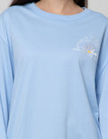 Details Sweatshirt Oversize With Front Chest Embro