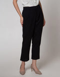 Connexion Capri Pants Pullon With Linen Look Relax Fit