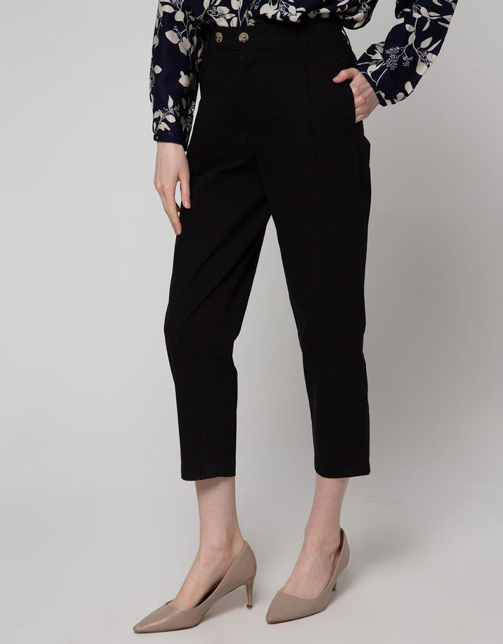 Connexion Ankle Pants Loose Crop Swed 2 Button