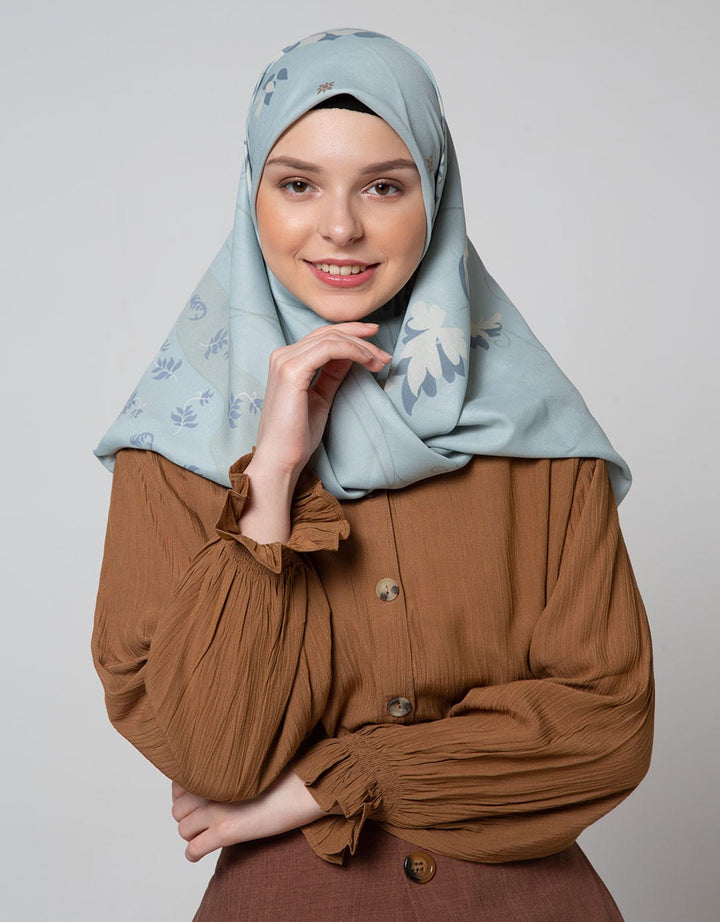 Annisa Hijab Bunga Tropis Print With Jasmine Aroma