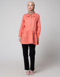 Annisa Long Sleeve Blouse Ruffle Peterpan Collar Shirt With Hidden