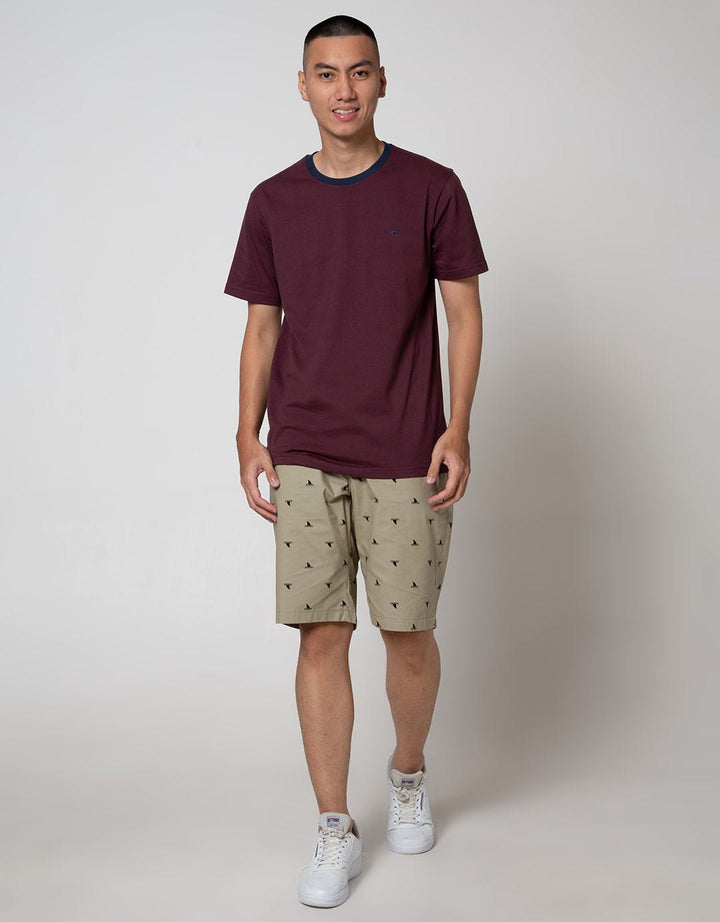 Nevada Chinos Short Pants Print Half Rubber