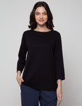 St. Yves Long Sleeve T-Shirt Texture Kancing Samping