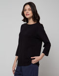 St. Yves Long Sleeve T-Shirt Texture Kancing Samping