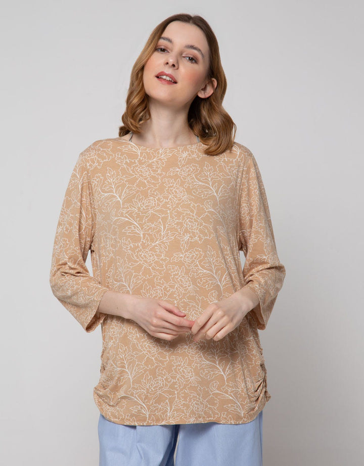 St. Yves Long Sleeve Shirt Rayon Spandex Print