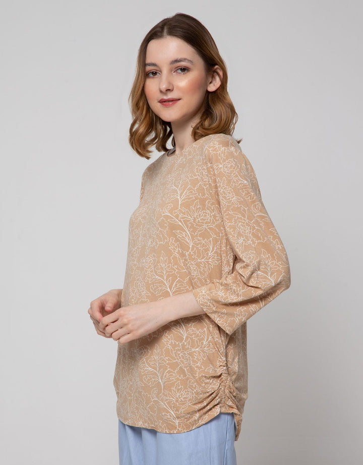 St. Yves Long Sleeve Shirt Rayon Spandex Print