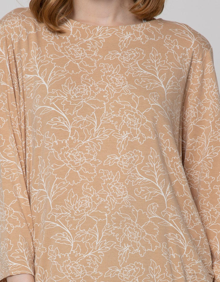 St. Yves Long Sleeve Shirt Rayon Spandex Print