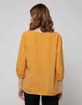 St. Yves Long Sleeve Blouse 78 Top V Neck Opnezel