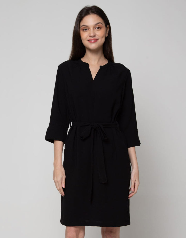 St. Yves Short Sleeve Midi Dress Reguler W Belt