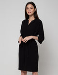 St. Yves Short Sleeve Midi Dress Reguler W Belt
