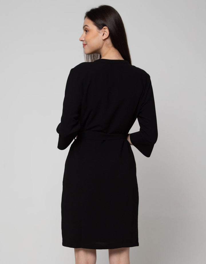 St. Yves Short Sleeve Midi Dress Reguler W Belt