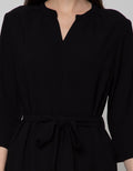 St. Yves Short Sleeve Midi Dress Reguler W Belt