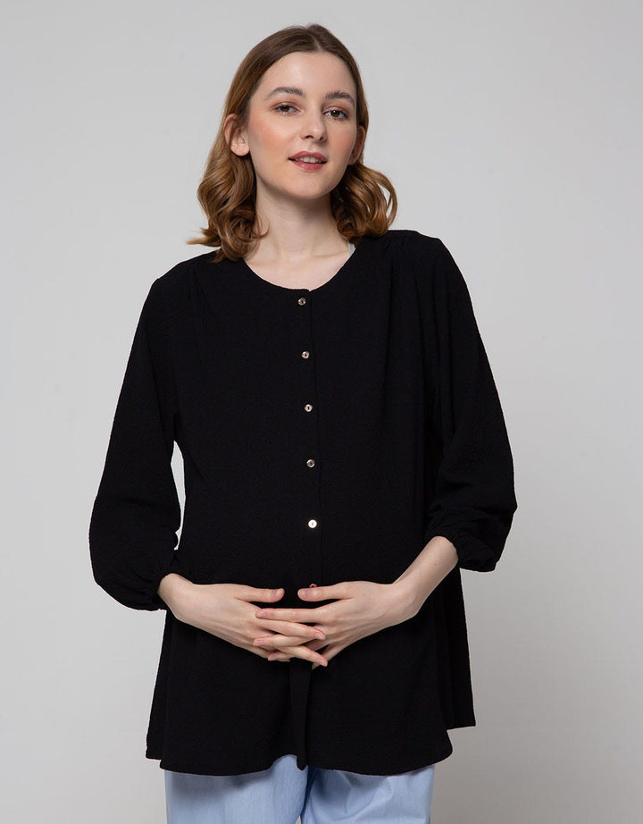 St. Yves Mom Long Sleeve Blouse Puff Sleeve 