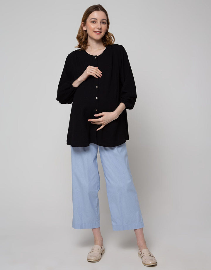 St. Yves Mom Long Sleeve Blouse Puff Sleeve 