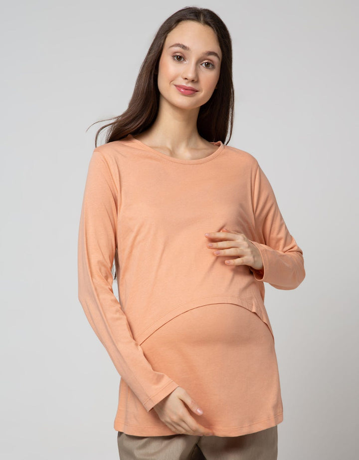 St. Yves Mom Long Sleeve T-Shirt Nursing Top