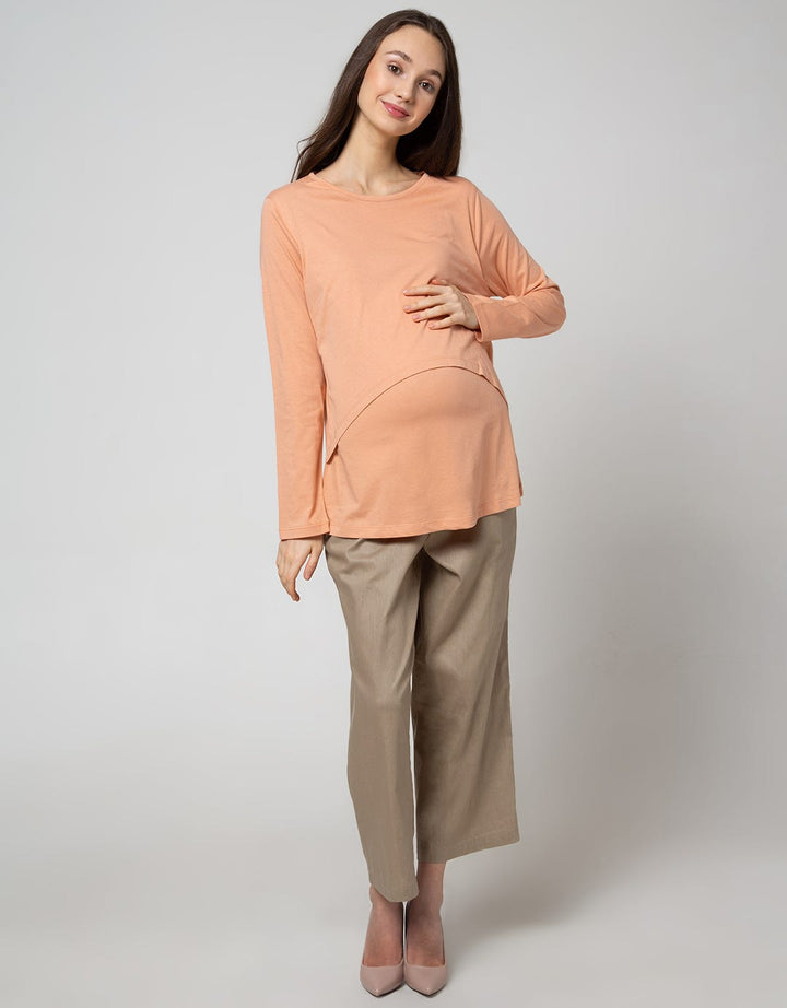 St. Yves Mom Long Sleeve T-Shirt Nursing Top