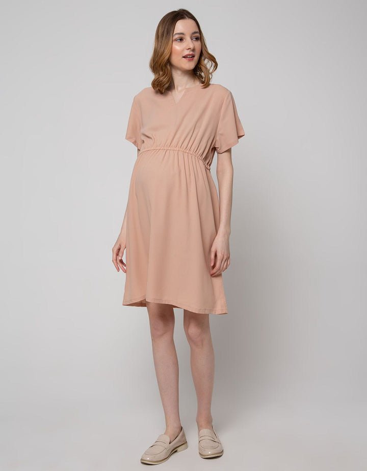 St. Yves Mom Short Sleeve Midi Dress Karet