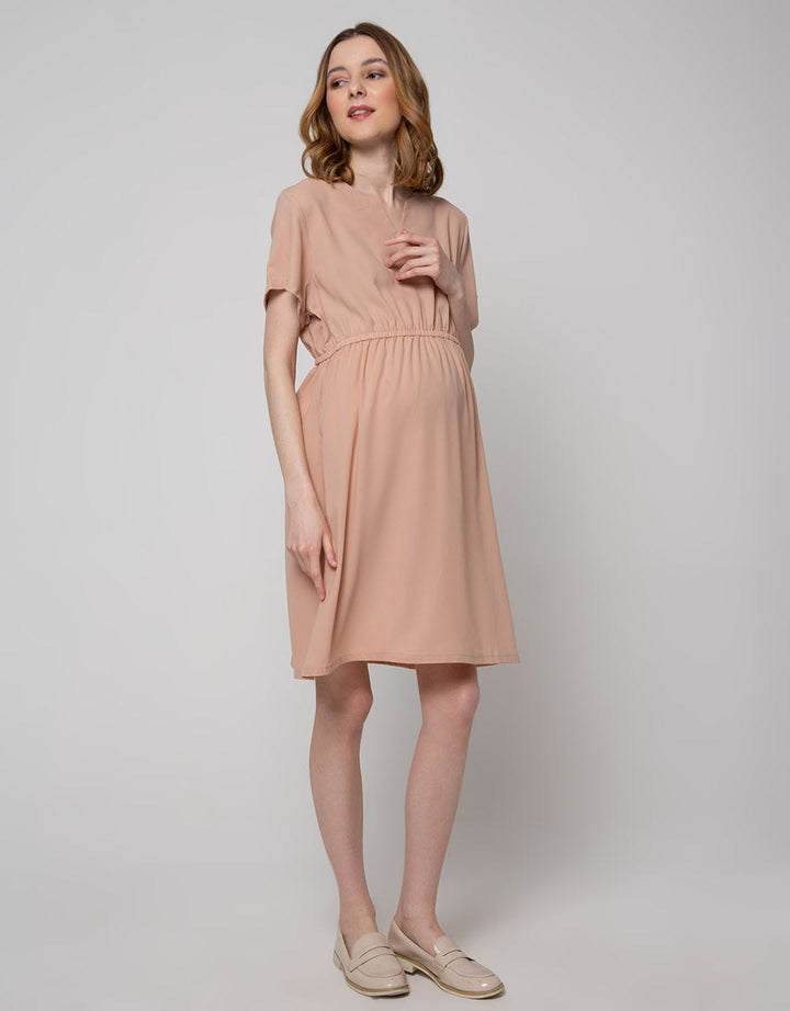St. Yves Mom Short Sleeve Midi Dress Karet
