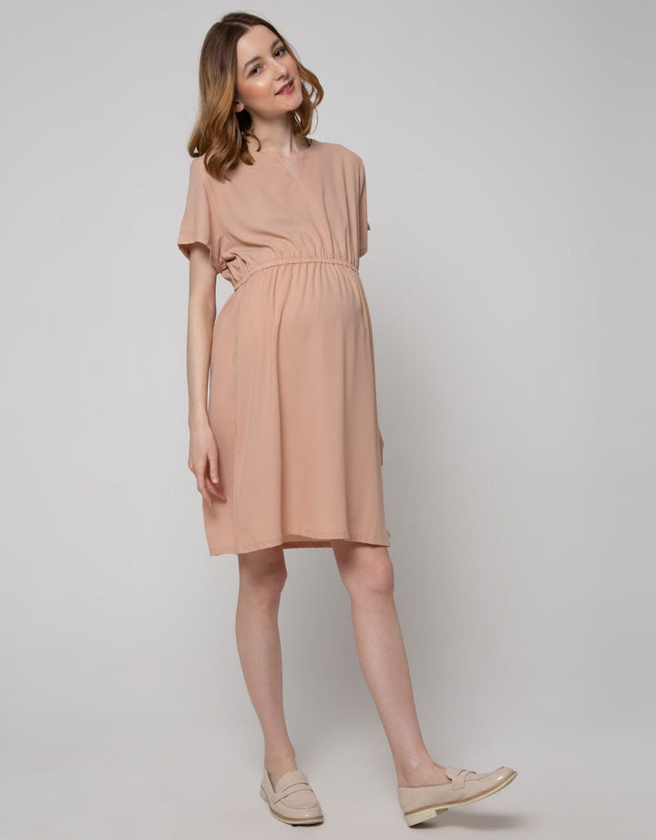 St. Yves Mom Short Sleeve Midi Dress Karet