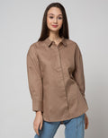 Nevada Long Sleeve Shirt Solid Oversize