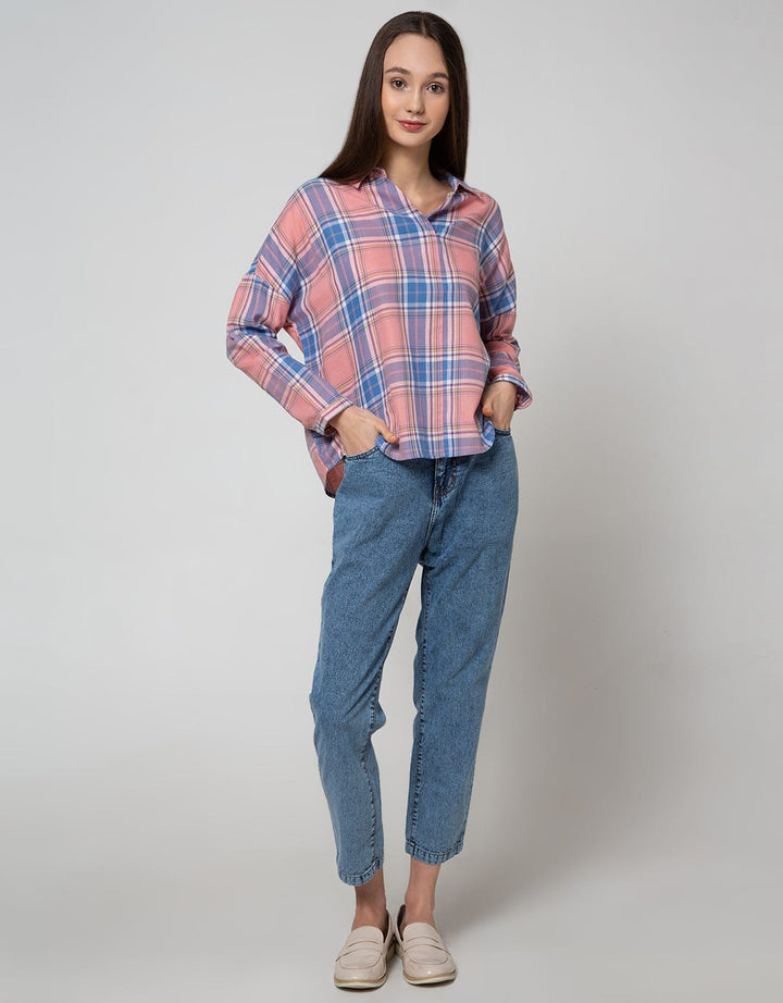 Nevada Long Sleeve Shirt Top Check