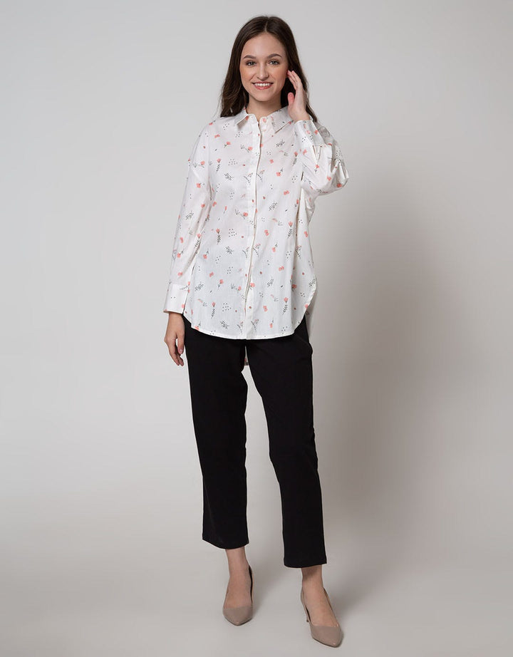 Nevada Long Sleeve Shirt Long Print Flower Bug