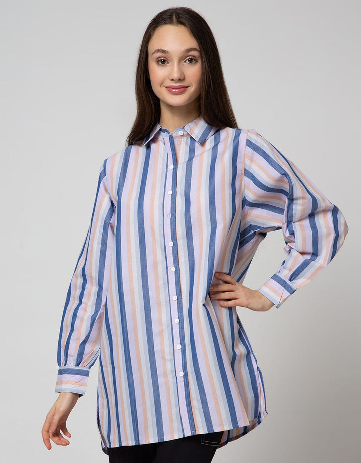 Nevada Long Sleeve Shirt Stripe Bow