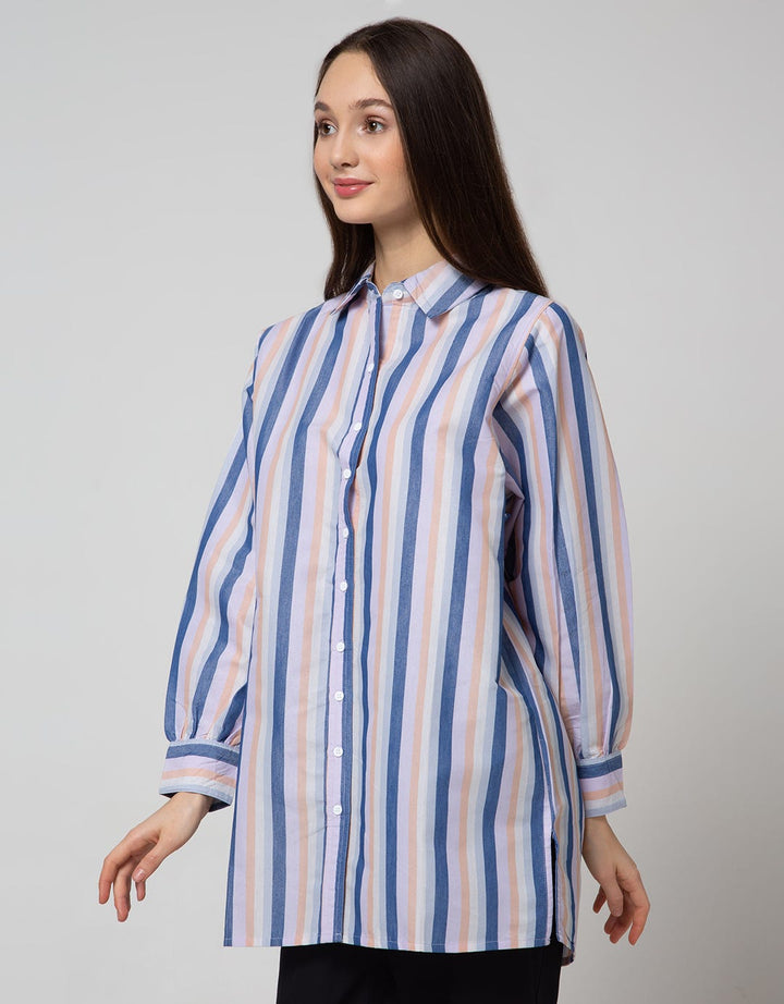 Nevada Long Sleeve Shirt Stripe Bow