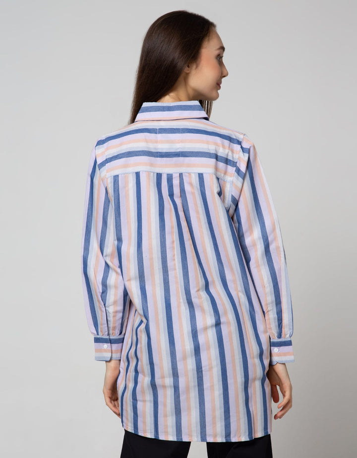 Nevada Long Sleeve Shirt Stripe Bow