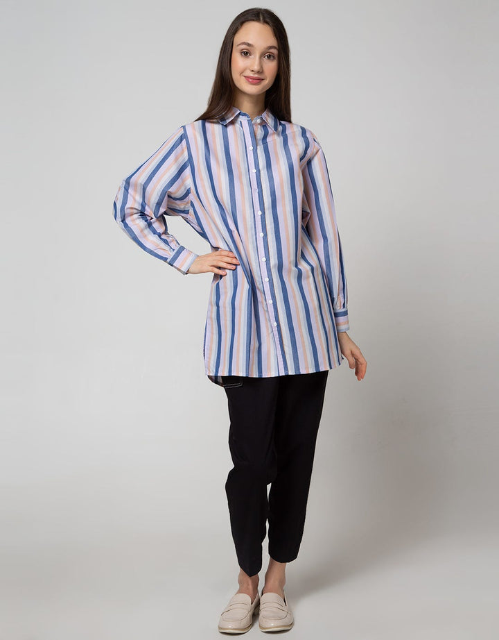 Nevada Long Sleeve Shirt Stripe Bow