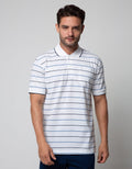 Cole Short Sleeve Polo Shirt Stripe Fider