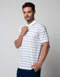 Cole Short Sleeve Polo Shirt Stripe Fider