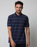 Cole Short Sleeve Polo Shirt Stripe Fider
