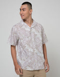 Cole Short Sleeve Shirt Print Camp Collar Nature