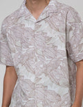 Cole Short Sleeve Shirt Print Camp Collar Nature