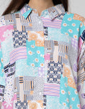 Nevada Long Sleeve Shirt Abstract Flower Print