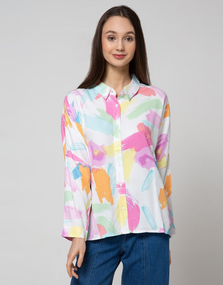 Nevada Long Sleeve Shirt Print Brush