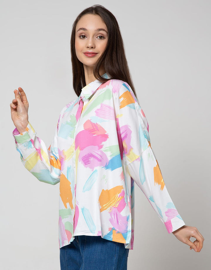 Nevada Long Sleeve Shirt Print Brush