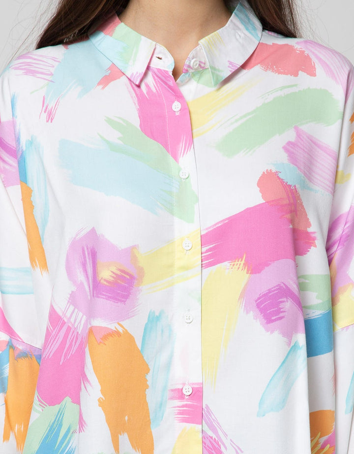 Nevada Long Sleeve Shirt Print Brush