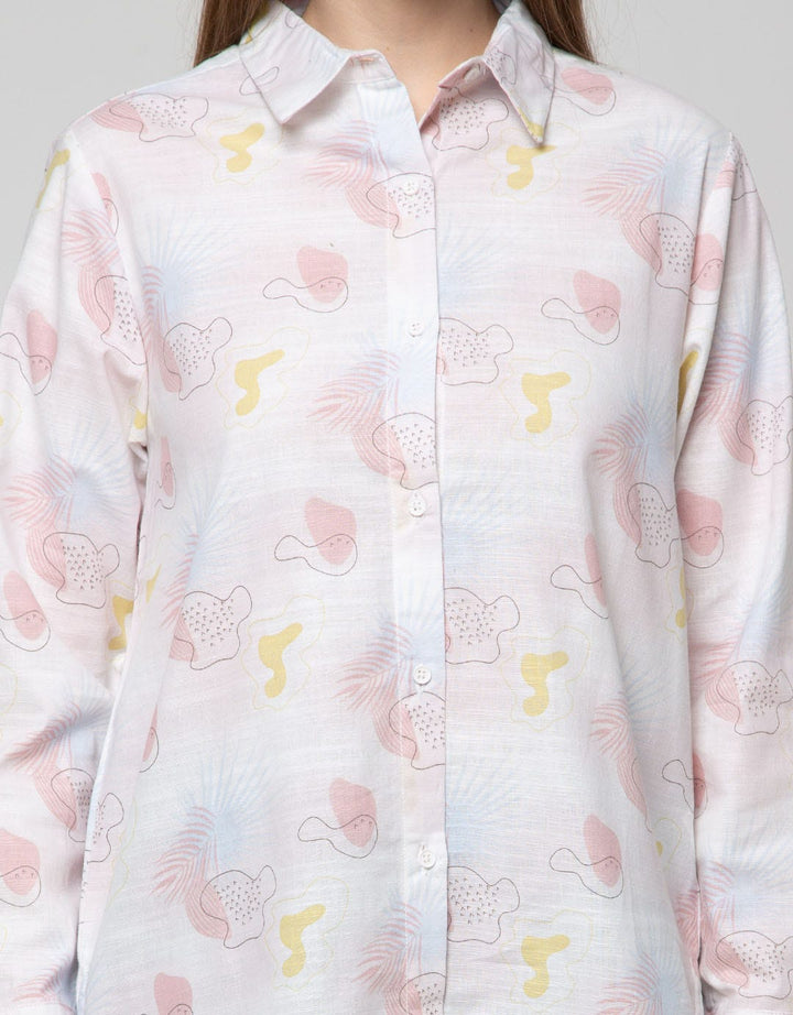 Nevada Long Sleeve Shirt Long Cotton Print