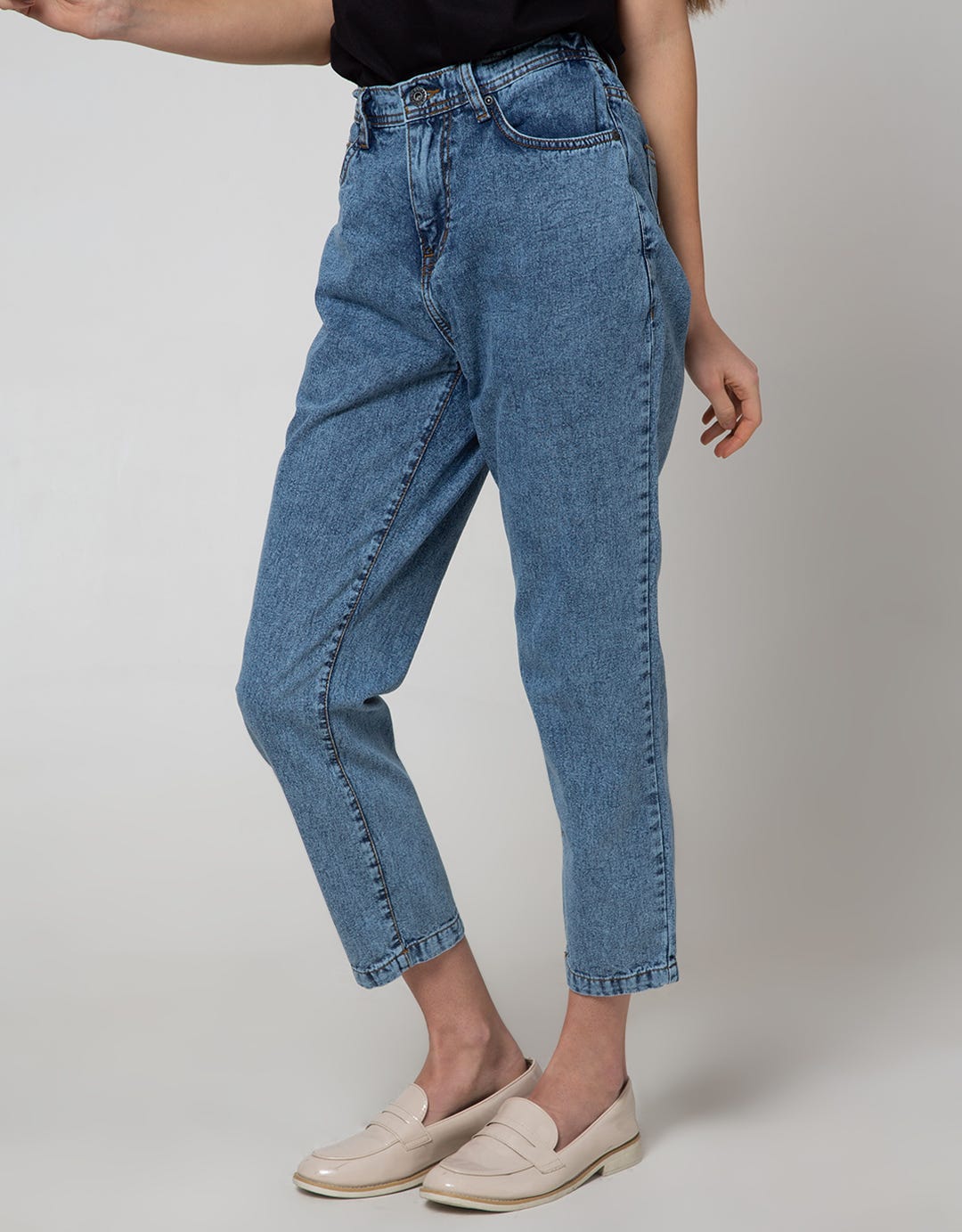 Nevada Denim Long Pants Stripe Multi Button