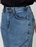 Nevada Denim Long Pants Stripe Multi Button