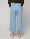 Nevada Denim Long Pants Paperbag Culottes